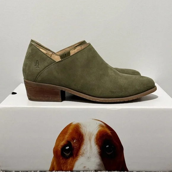 Hush Puppies Olive Boots | Booties Shooties | Size 9 | Olive Suede | Box Inc. - Picture 2 of 8